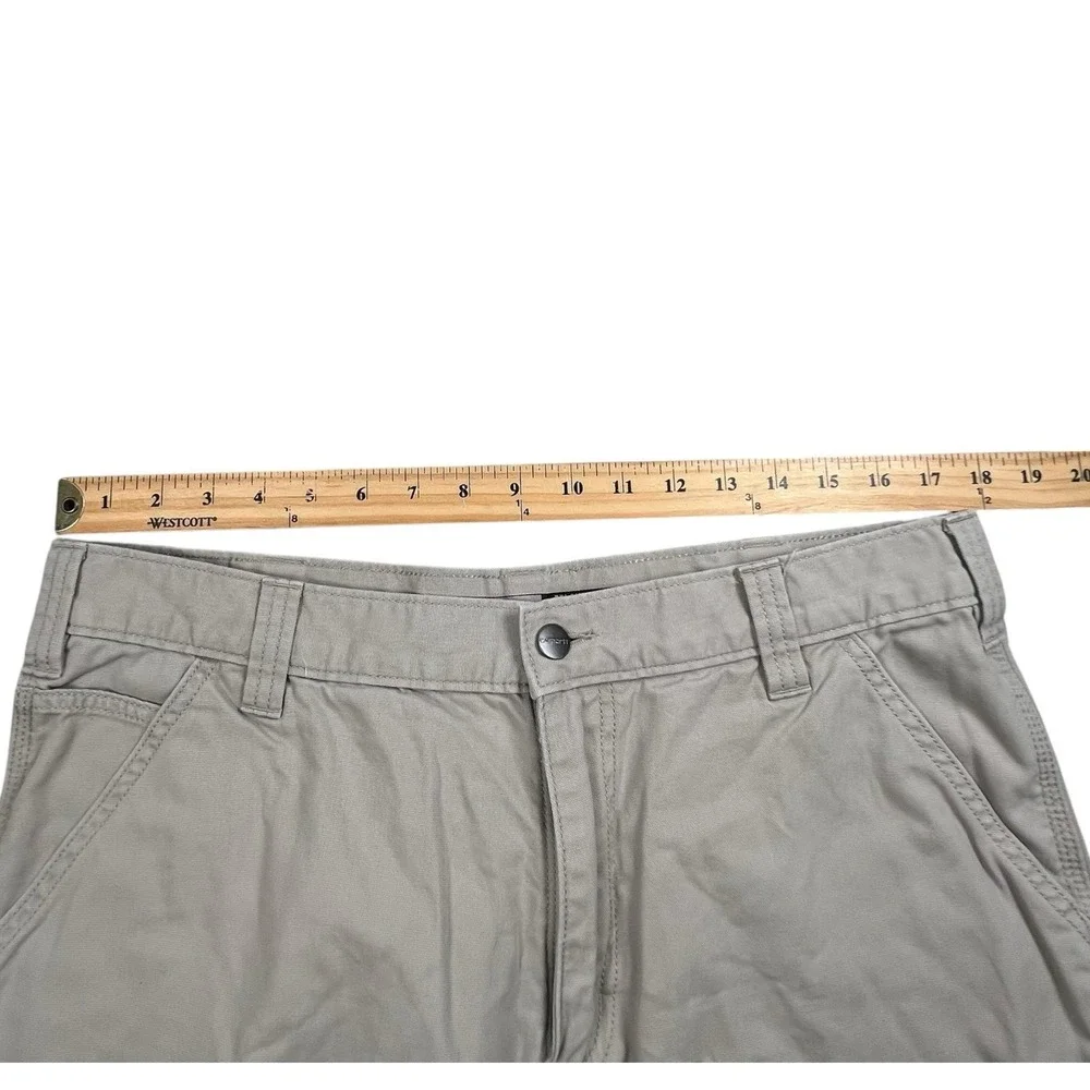 Carhartt Mens 36 Tan Rugged Flex Relaxed Fit Canvas Work Short 9